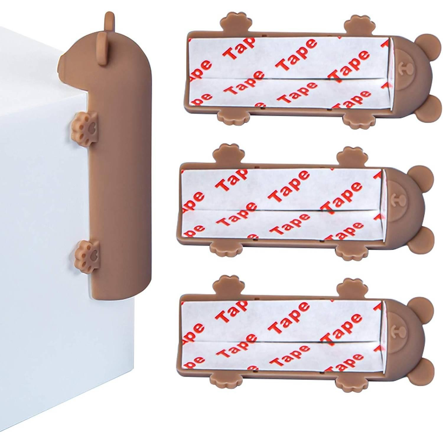 Capa de canto em silicone pacote com 4 - marrom
