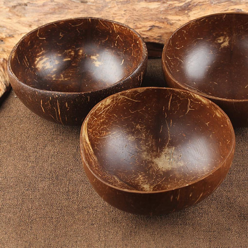 Cuenco de cáscara de coco, 4 piezas