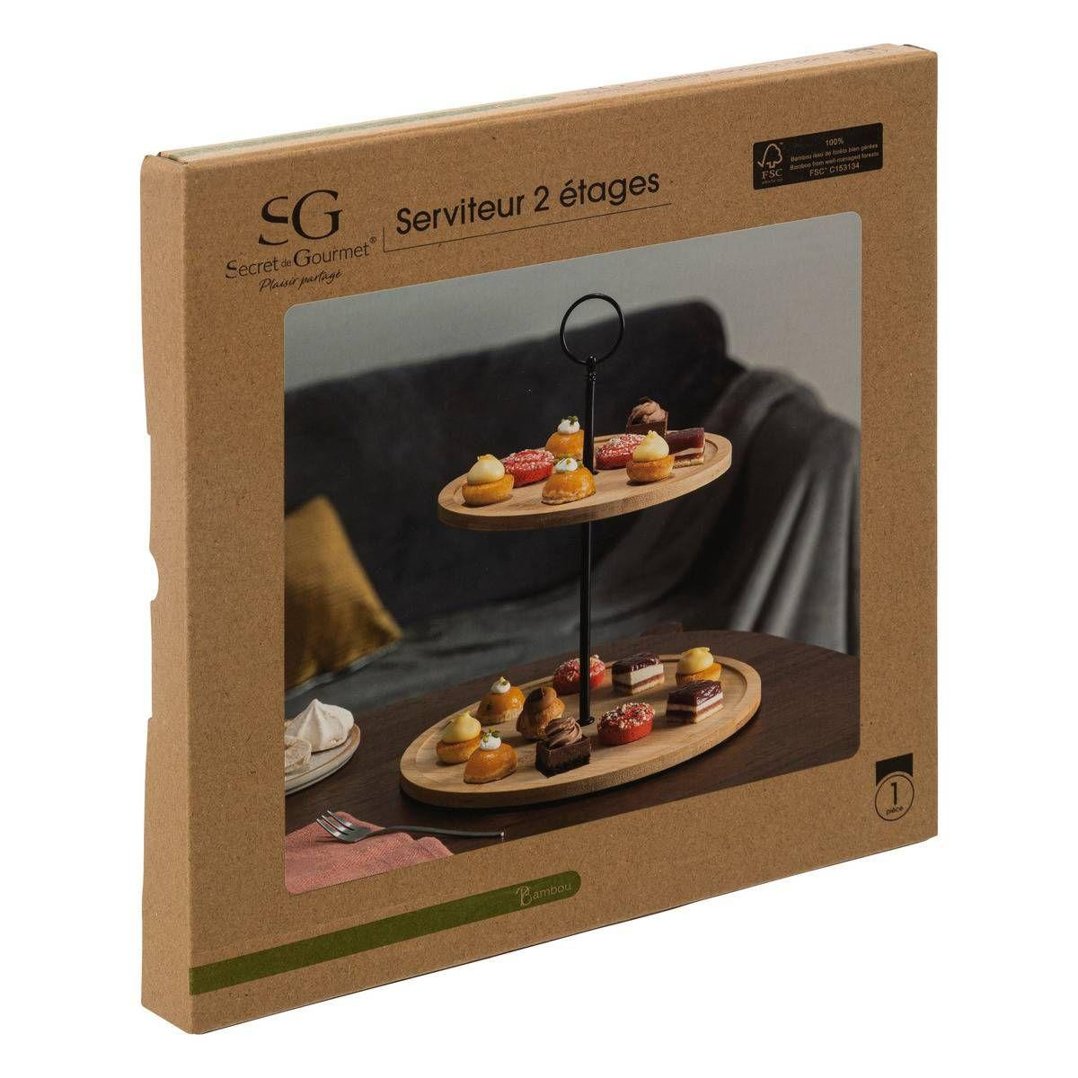 Support de service - Bambou - 2 plans