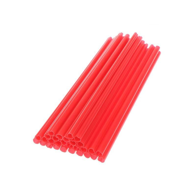 Heart -shaped straws - 25 pcs