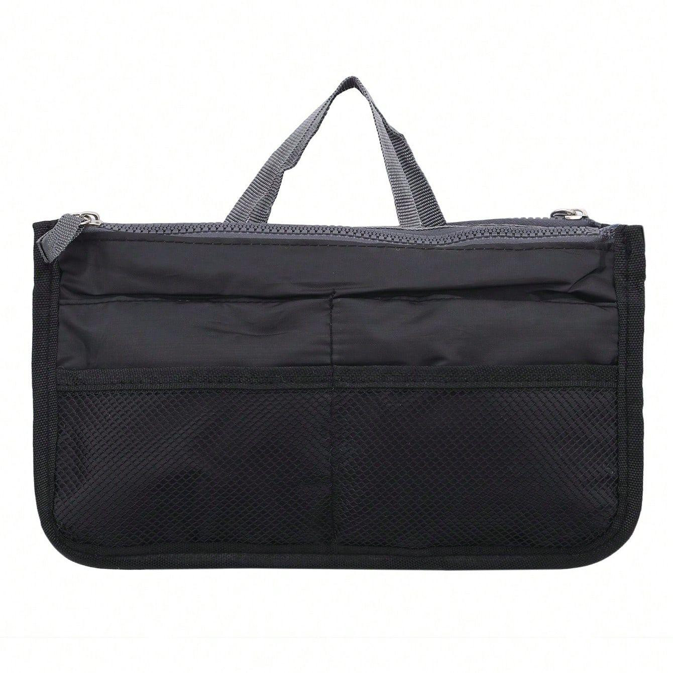 Bag input with smart storage compartment - black
