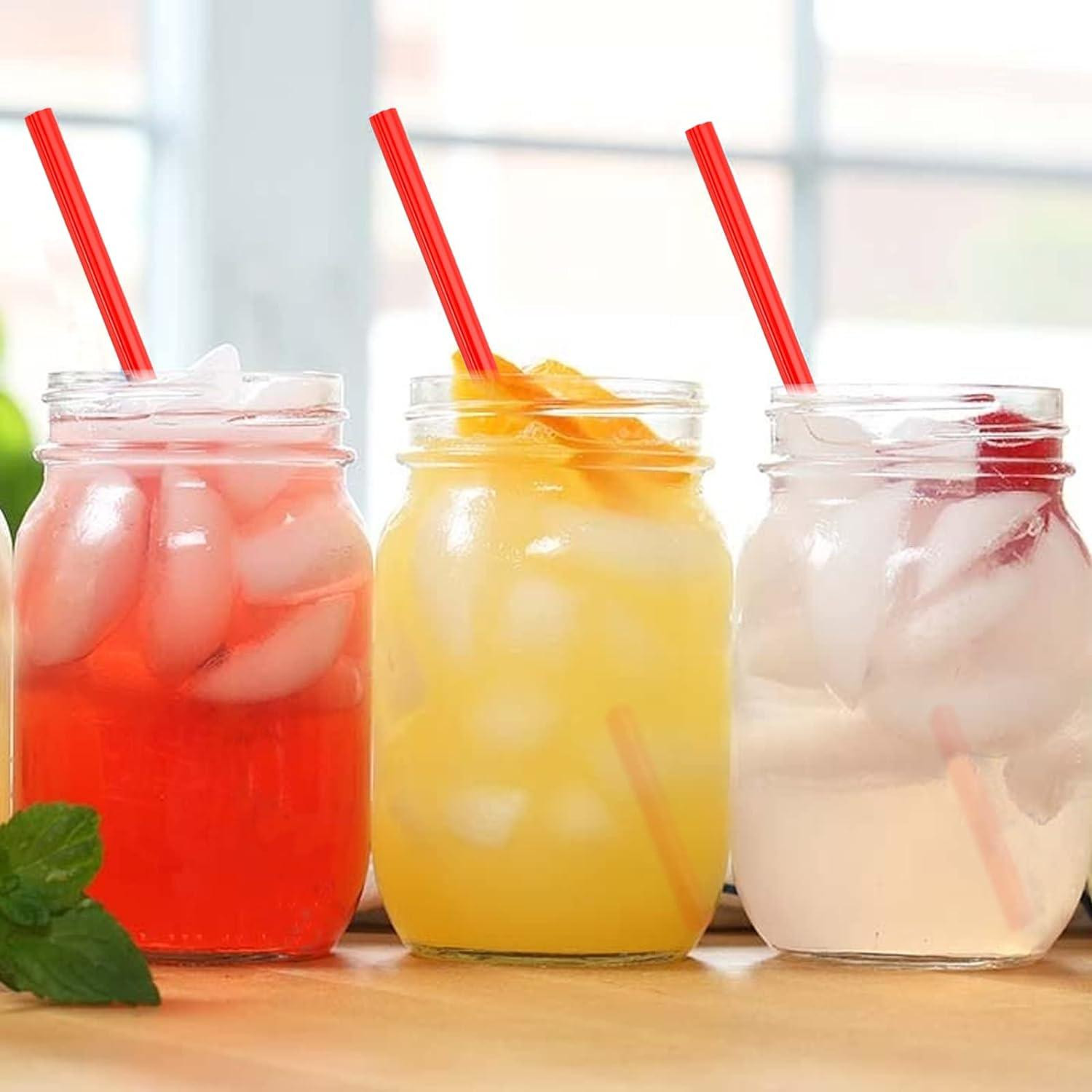 Heart -shaped straws - 25 pcs