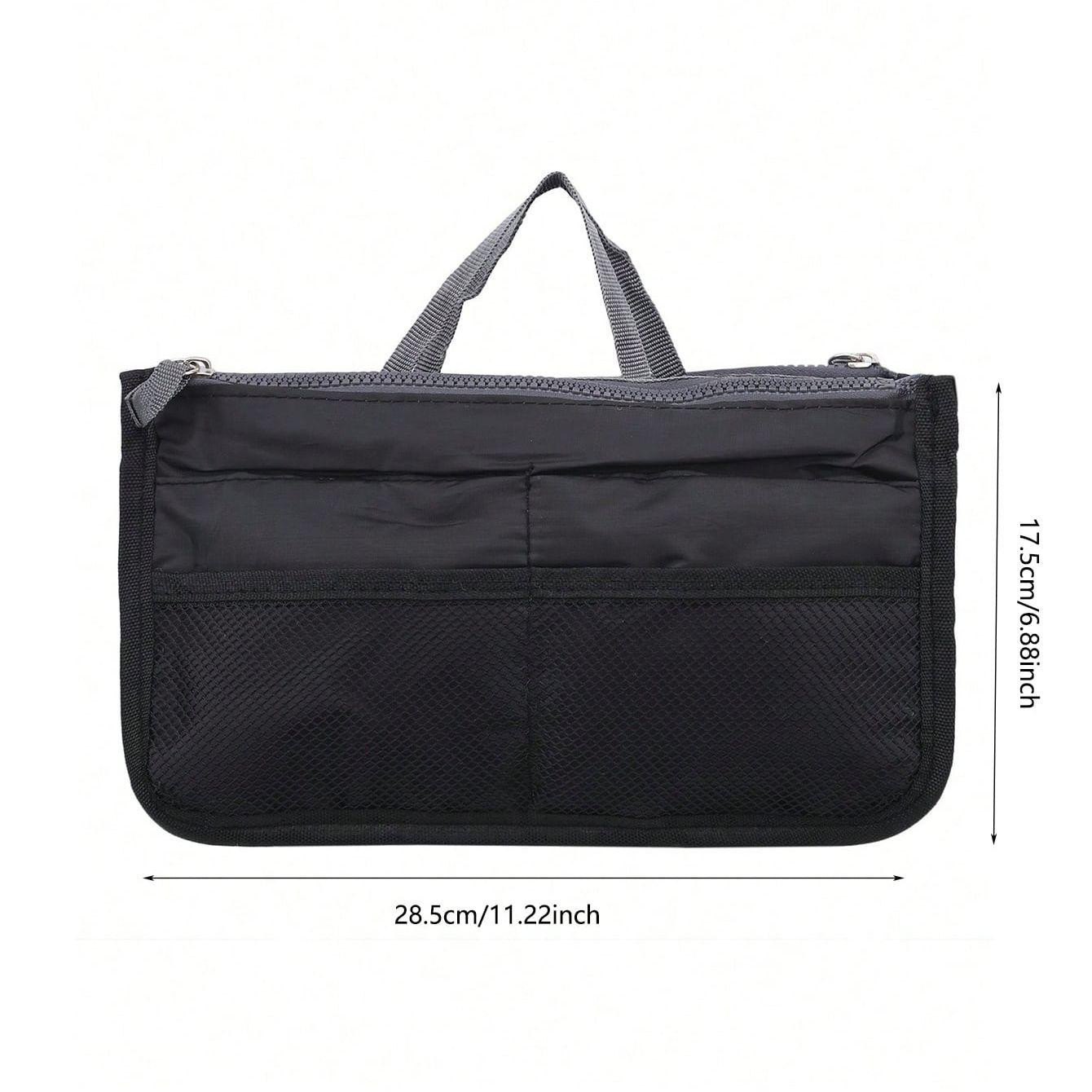 Bag input with smart storage compartment - black