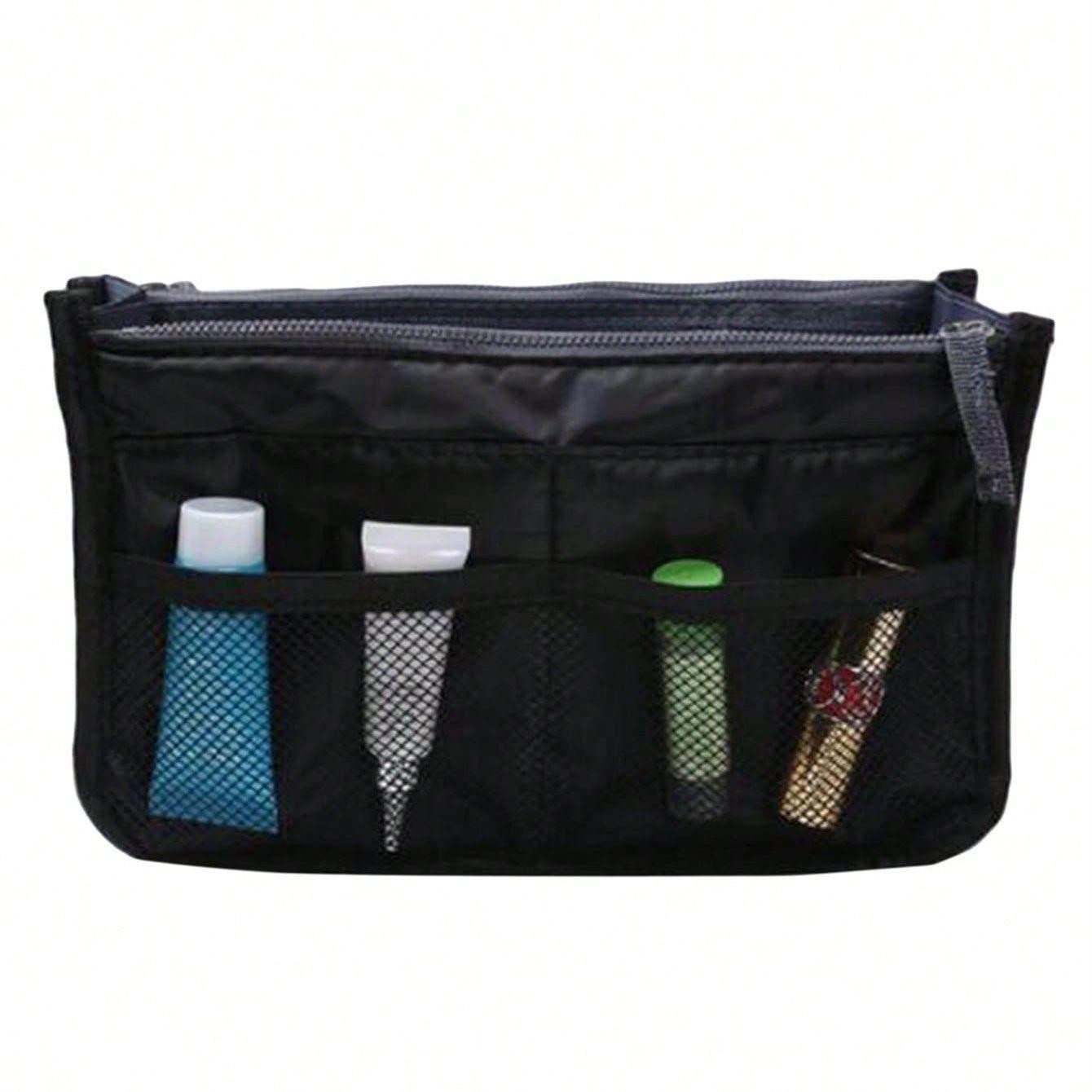 Bag input with smart storage compartment - black