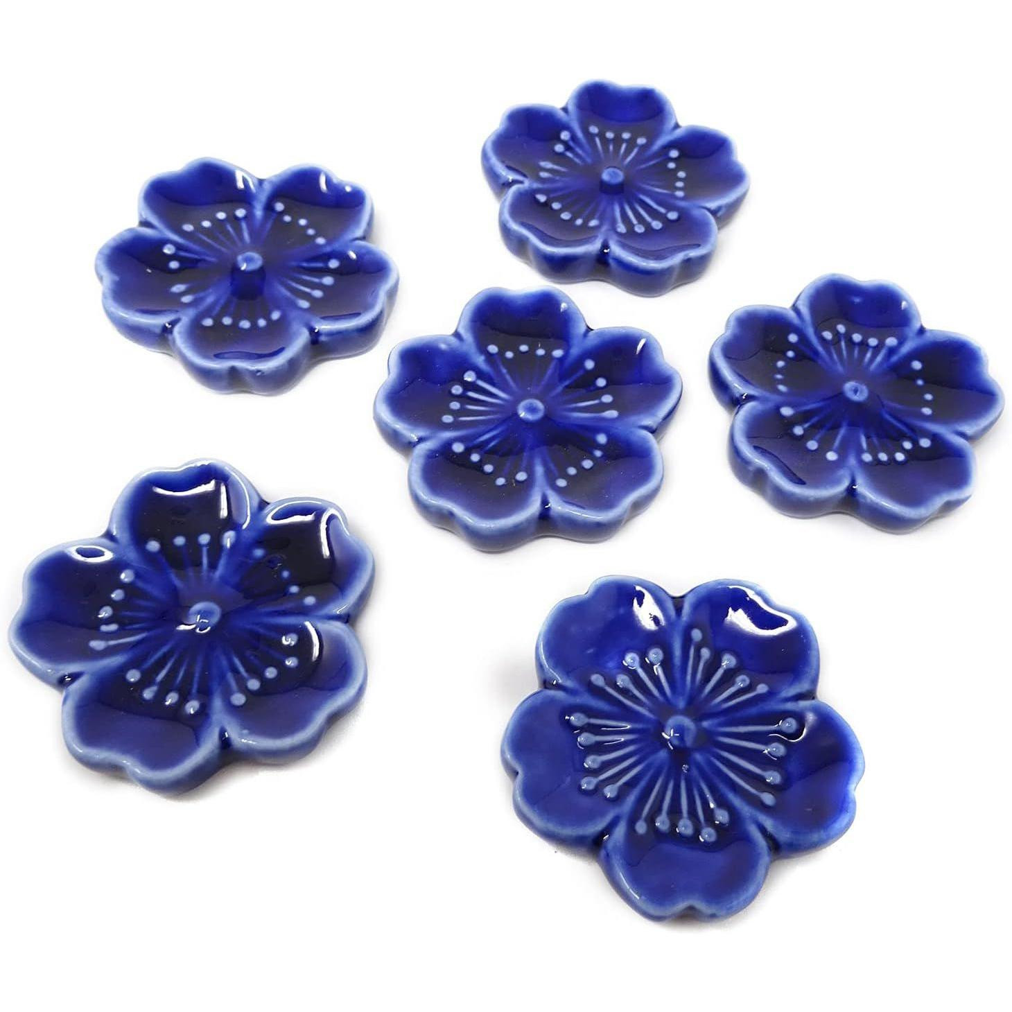 Support à choppins en forme de fleur - bleu - 2 pcs