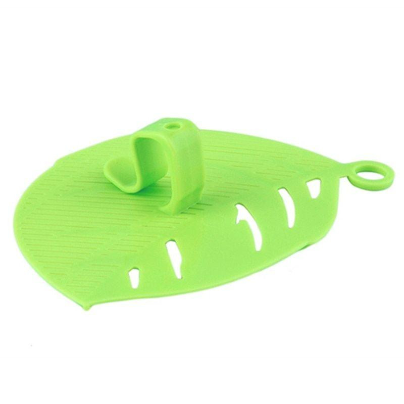 Leaf -shaped kitchen utensils for abandoning - green