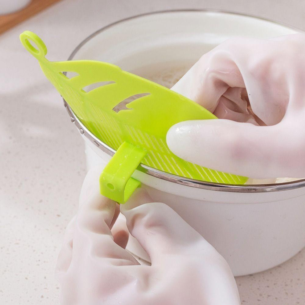 Leaf -shaped kitchen utensils for abandoning - green