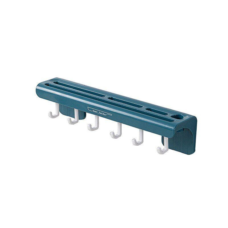 Smart kitchen shelf - hooks and knife holders - blue
