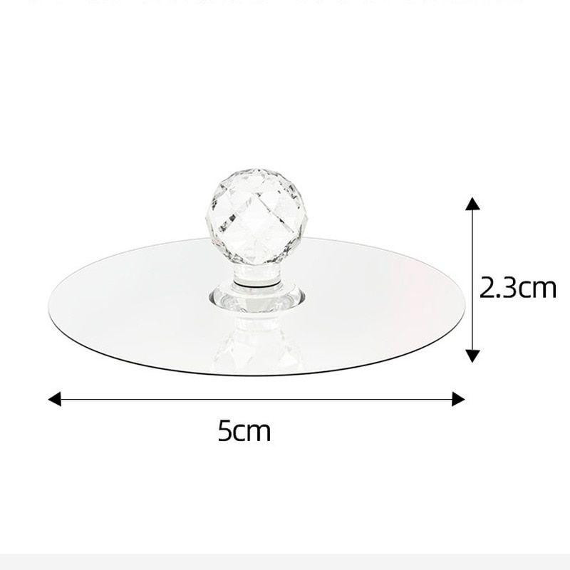 Cabinet/hatch handle with suction plug - 2 pcs