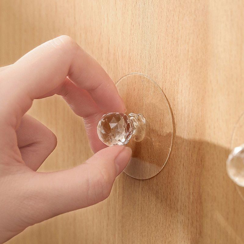 Cabinet/hatch handle with suction plug - 2 pcs