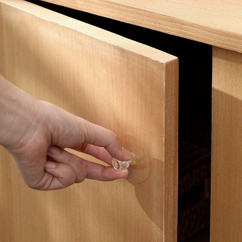 Cabinet/hatch handle with suction plug - 2 pcs