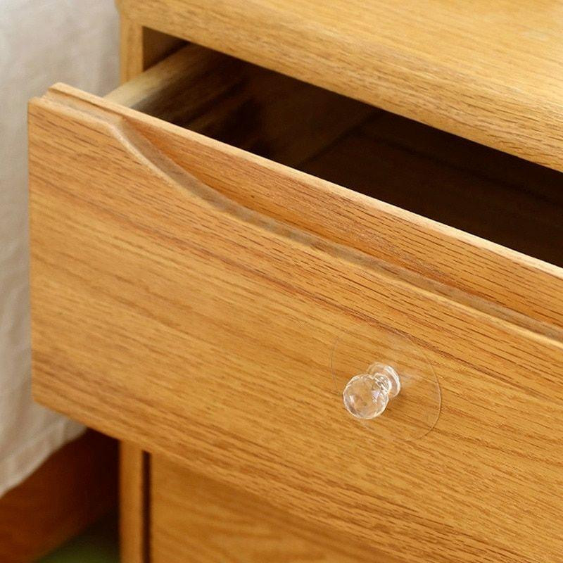 Cabinet/hatch handle with suction plug - 2 pcs