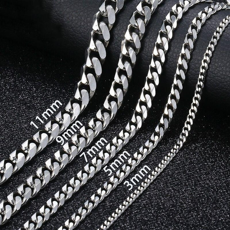 Collana a catena - argento - 45 cm