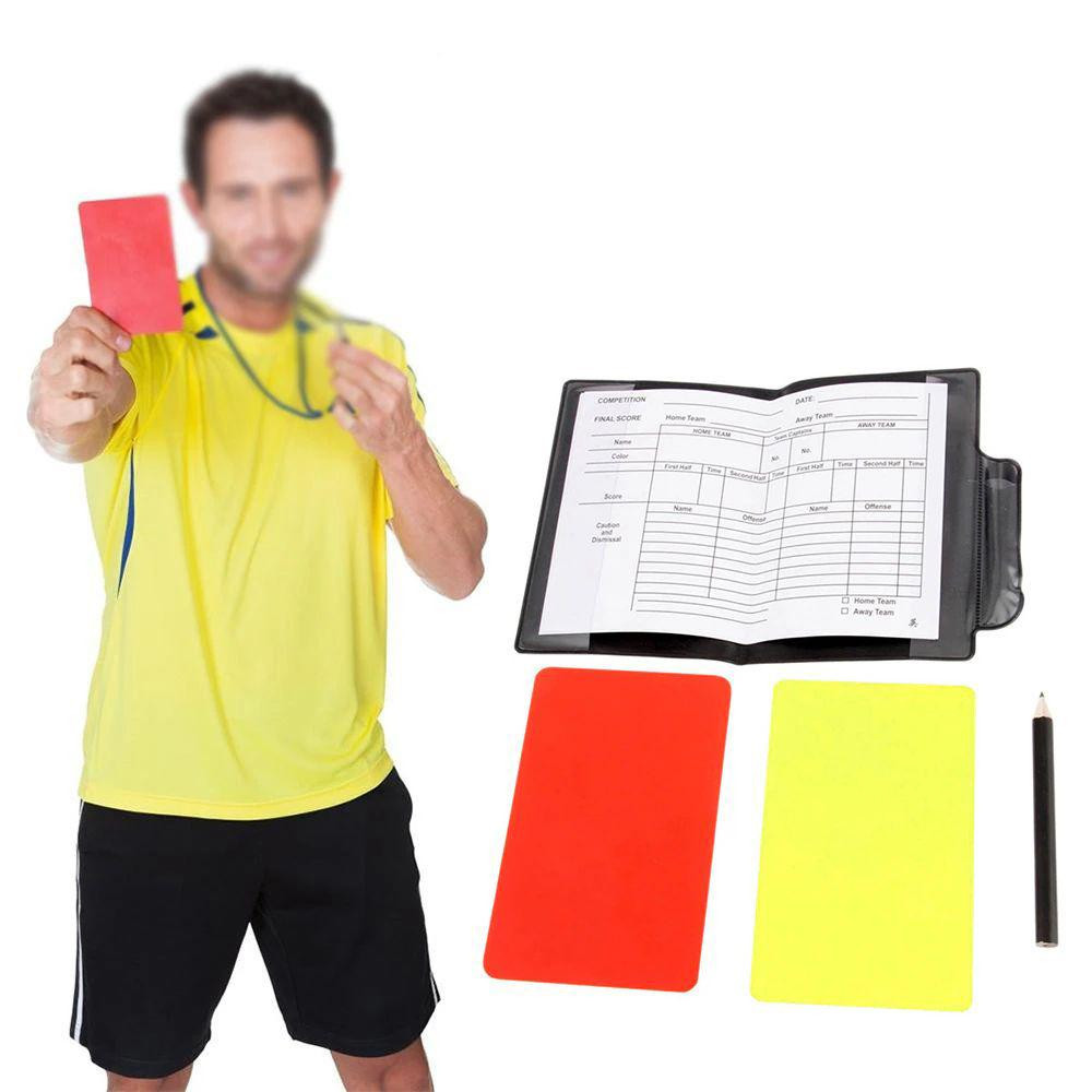 Conjunto com equipamento de arbitragem - Porta-couro