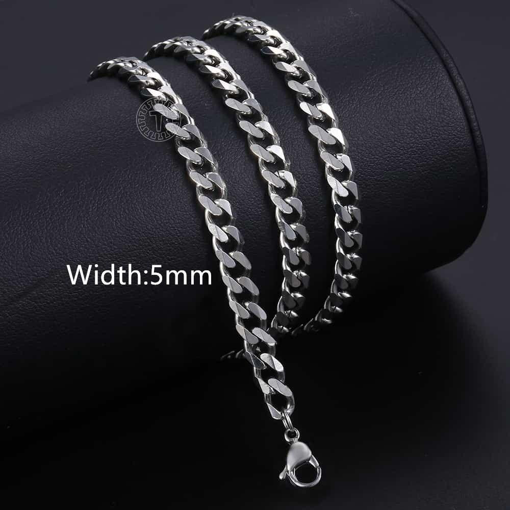 Collar de cadena - plata - 45 cm