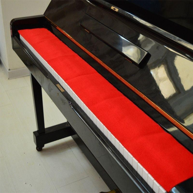 Protective cover for piano - red