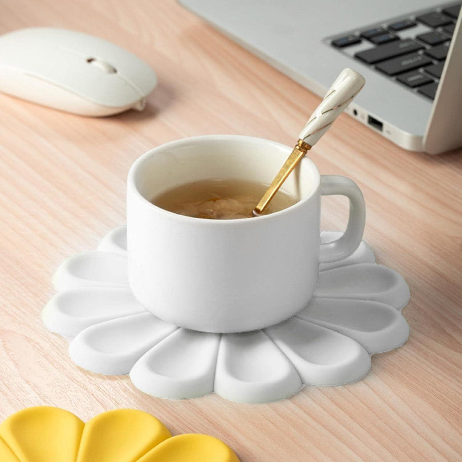 Cute table wallpaper - silicone - flower - white