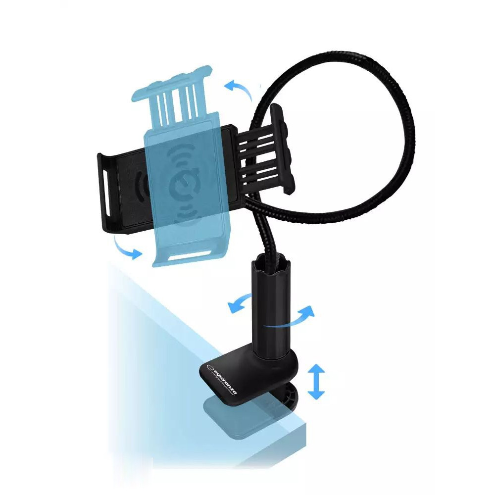Support mobile pour bureau - noir