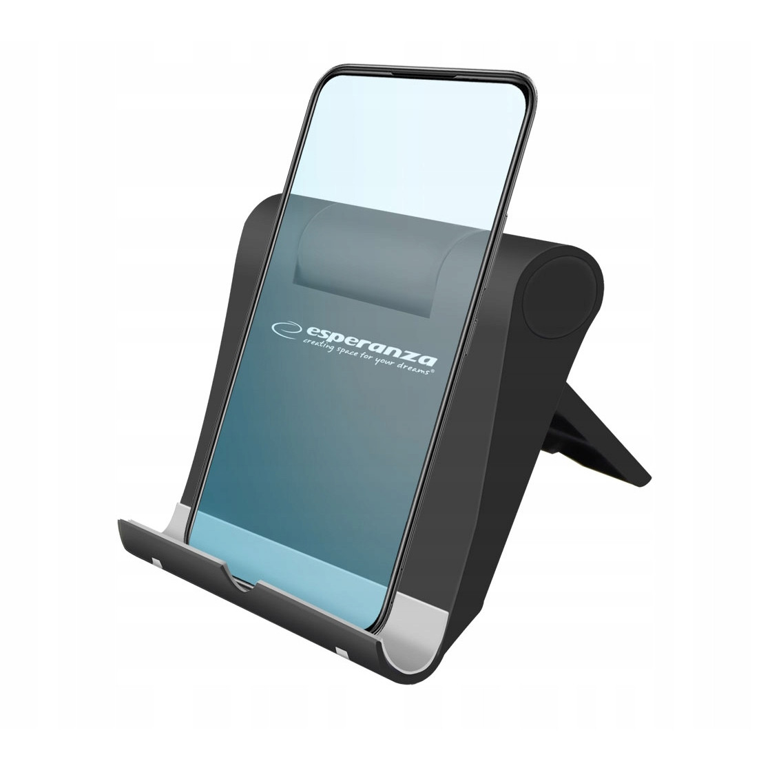 Suporte de mesa para celular e tablet - preto