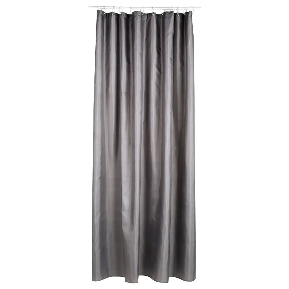 Rideau de douche - polyester - gris