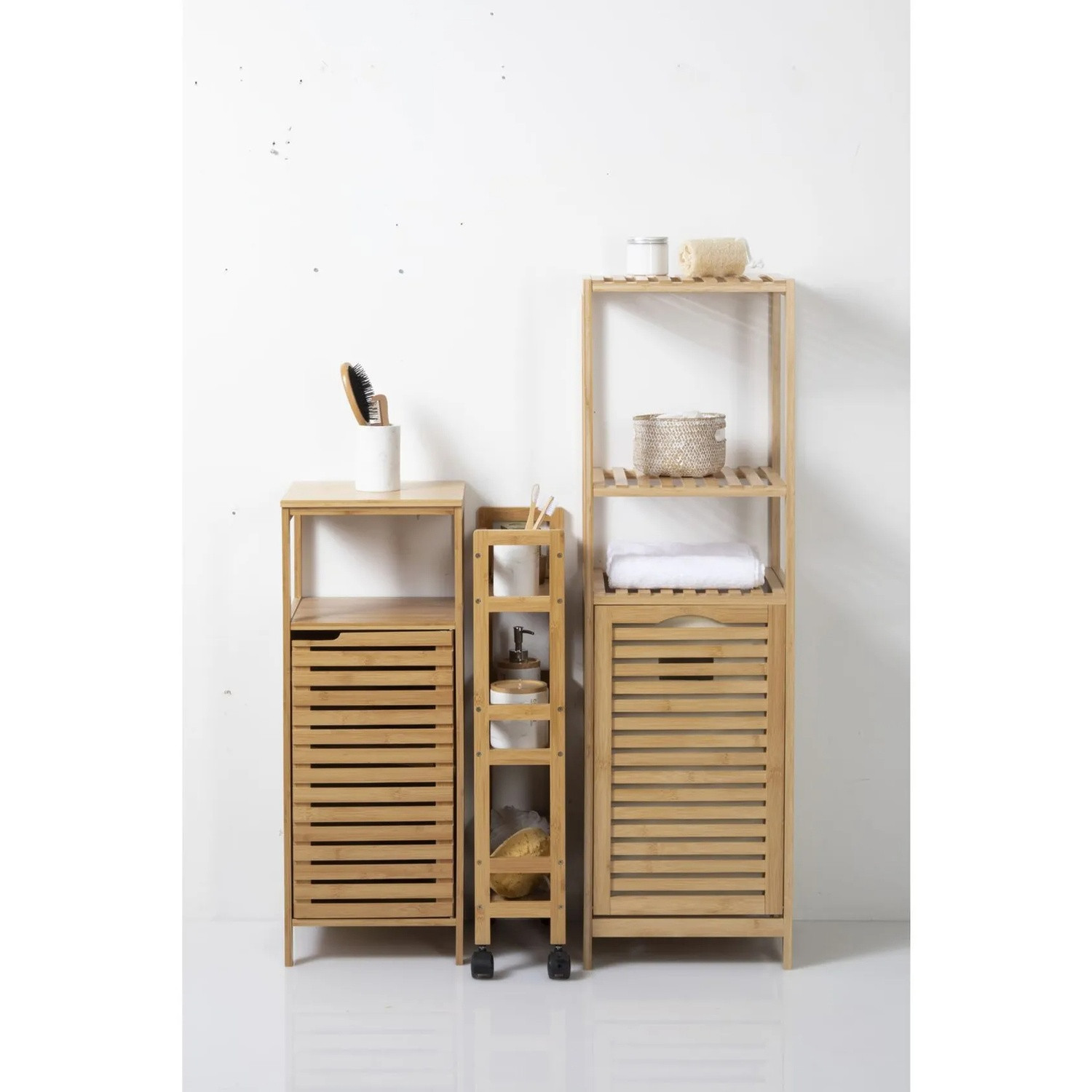 Trolley - bamboo - 3 floors