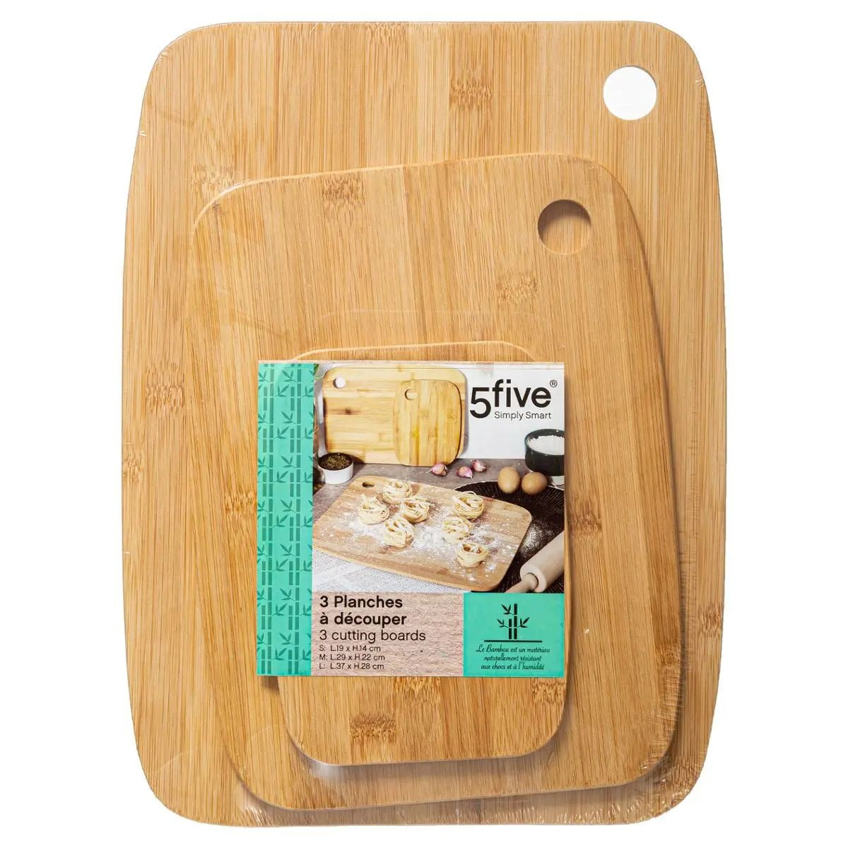 Planches à découper en bambou - 3 pcs