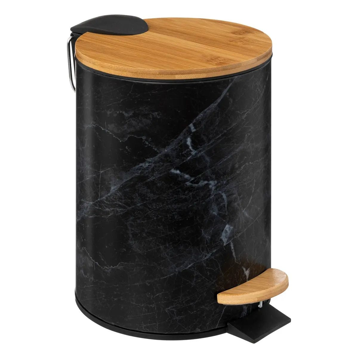 Papierkorb mit Pedal - Schwarz