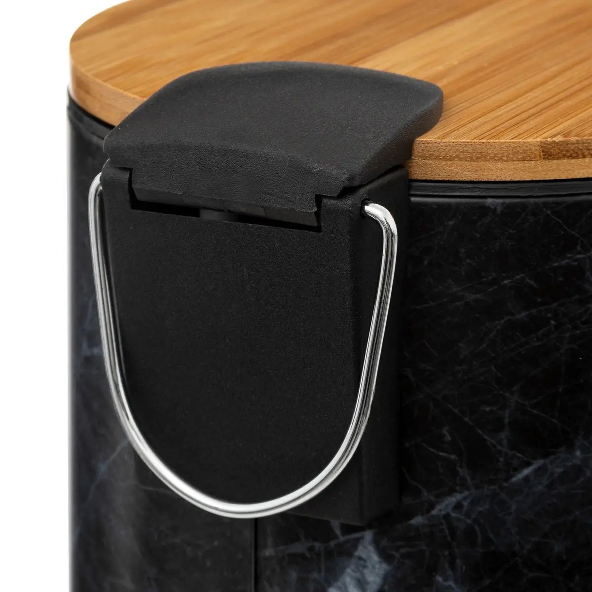 Papierkorb mit Pedal - Schwarz
