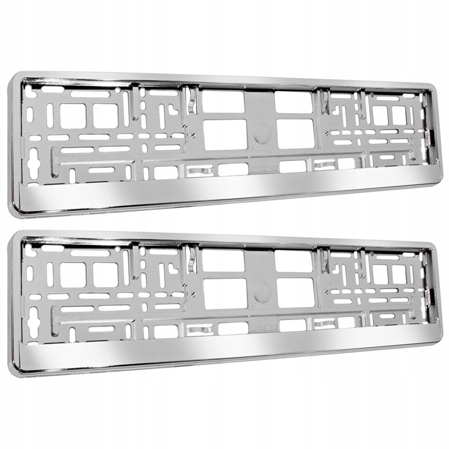 Kennzeichenhalter - Silber - 2 Stk