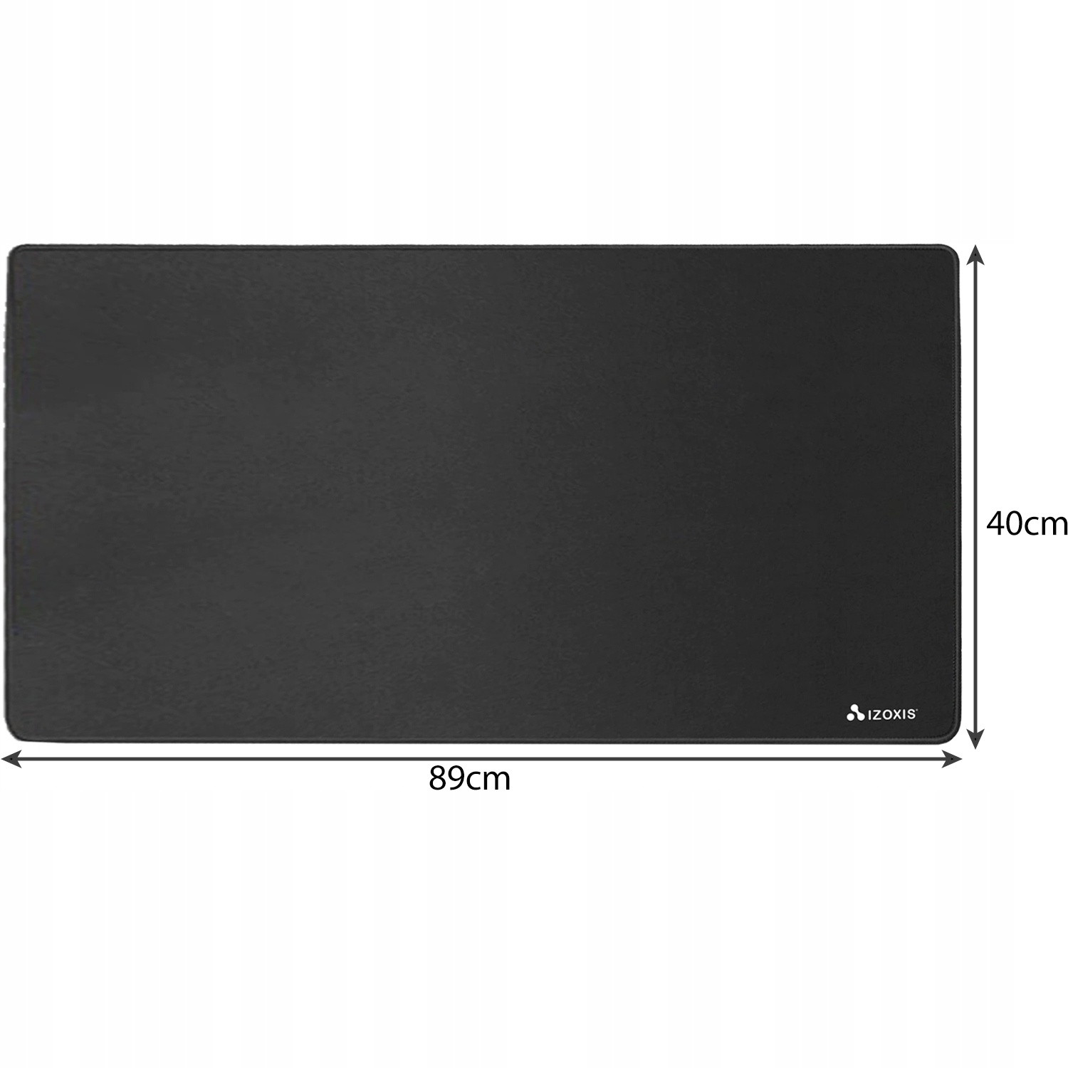 Base grande para mouse e teclado - preta