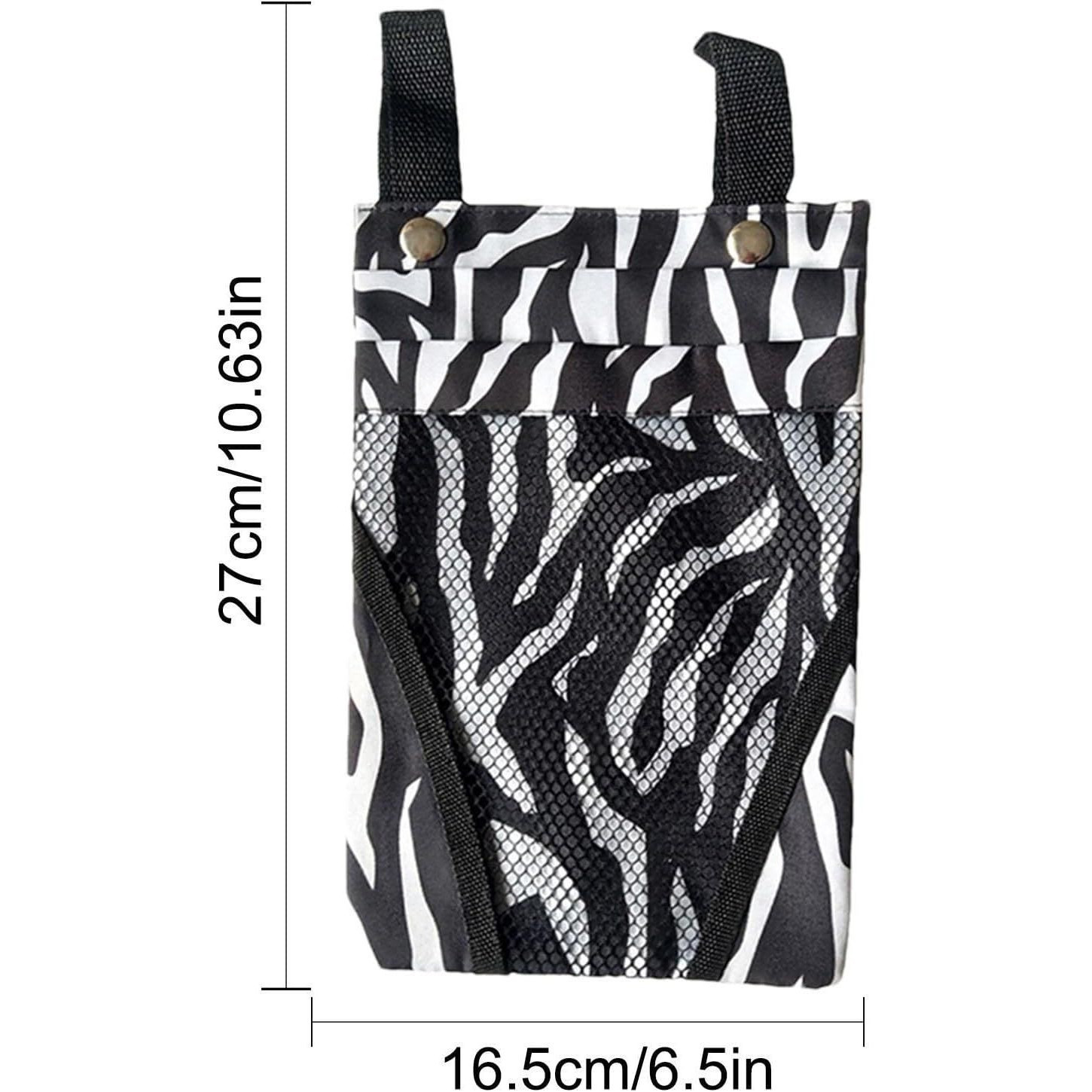 Water resistant bag for bicycle boards - zebra pattern