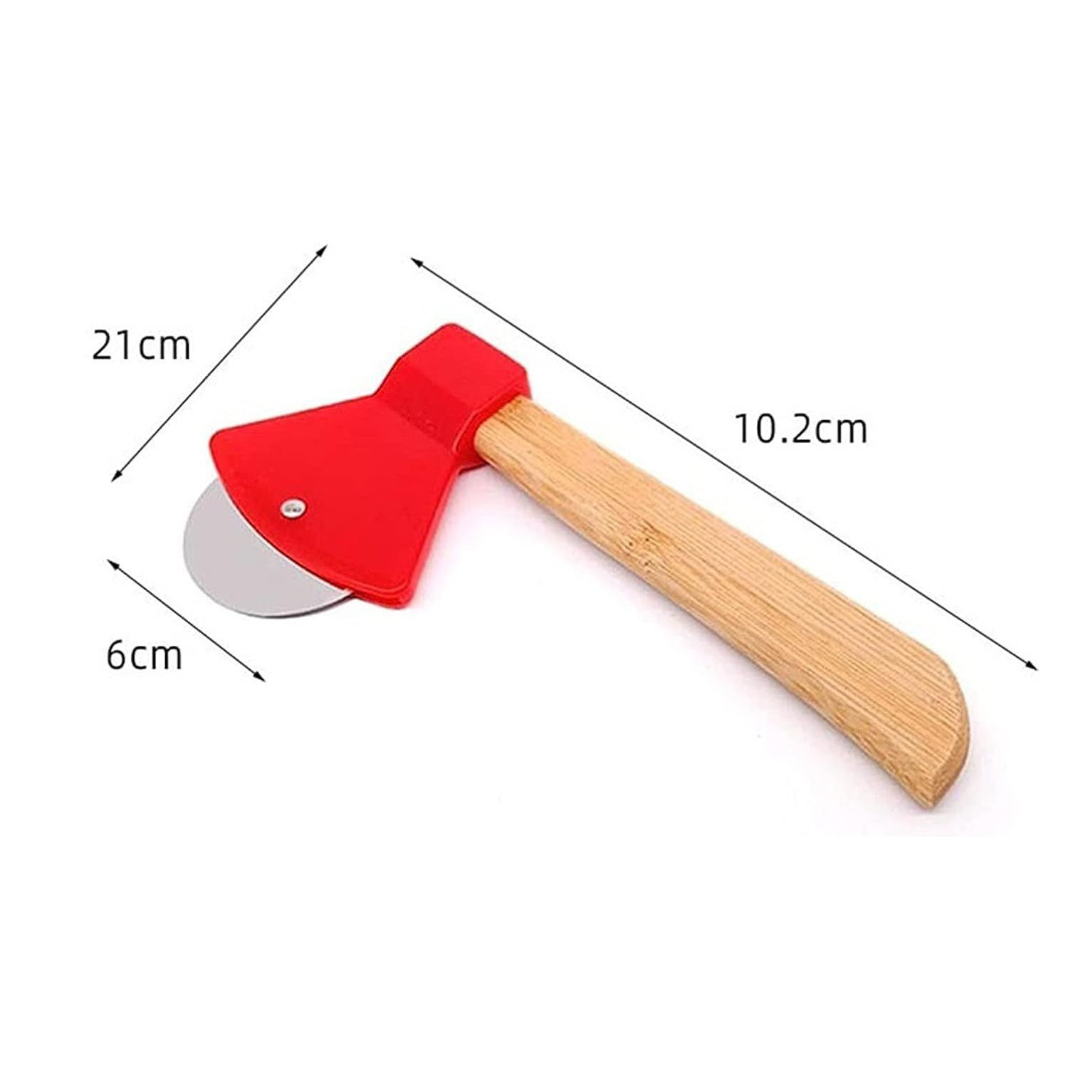 Inteligentny nóż do pizzy - czerwony - 18 cm