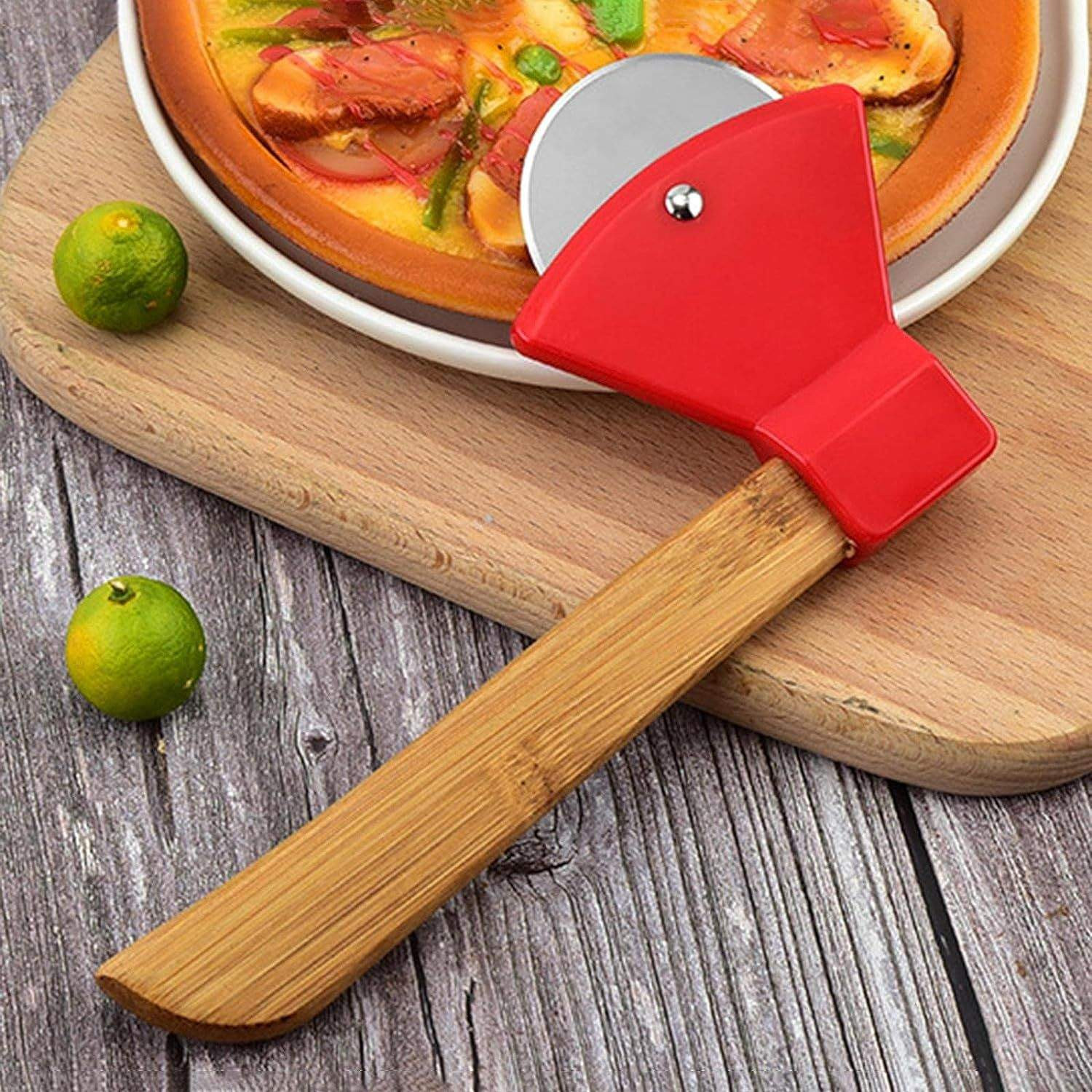 Slim pizzames - rood - 18 cm