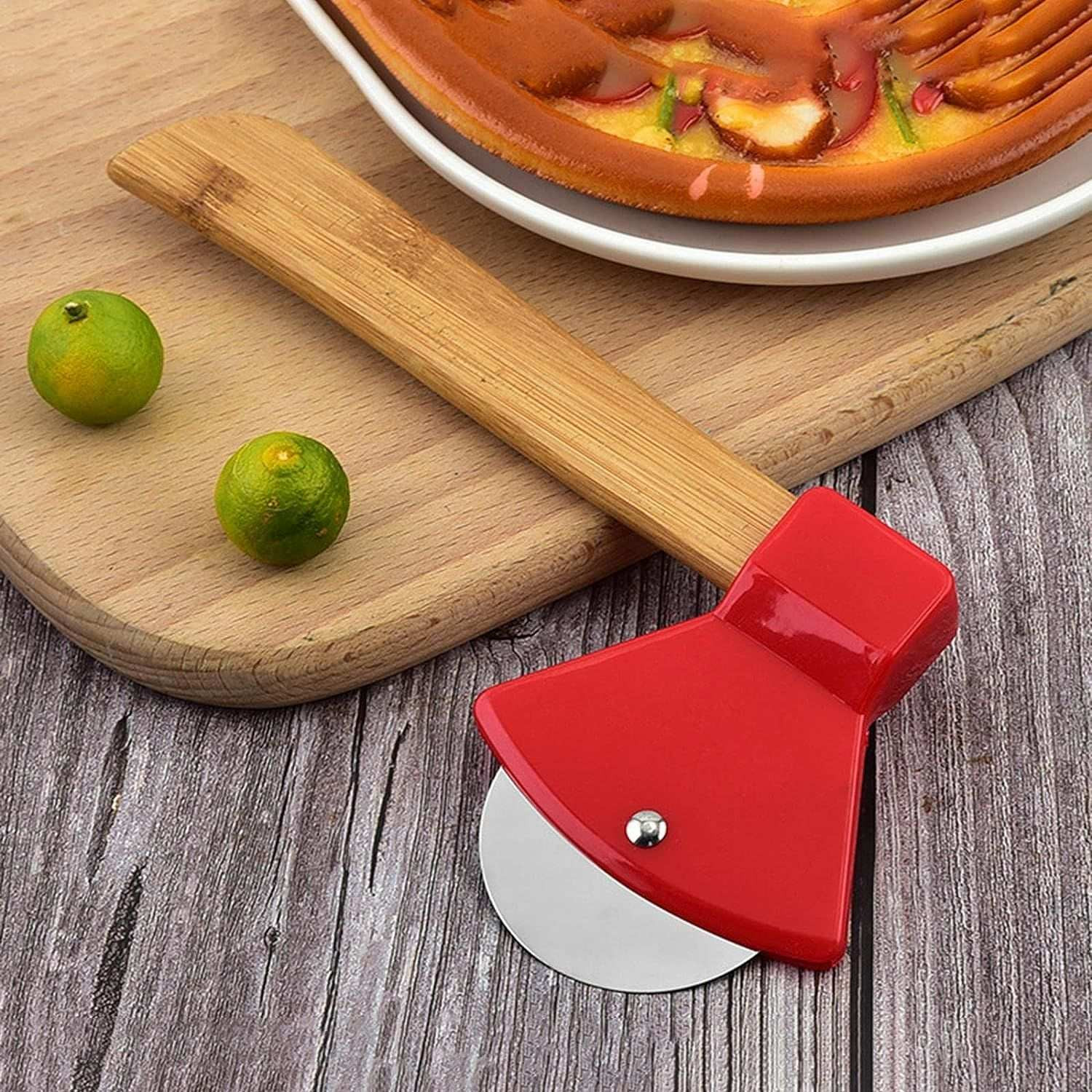 Slim pizzames - rood - 18 cm