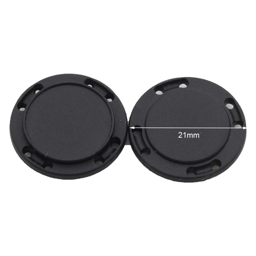 Magnetic button - black - 22 mm