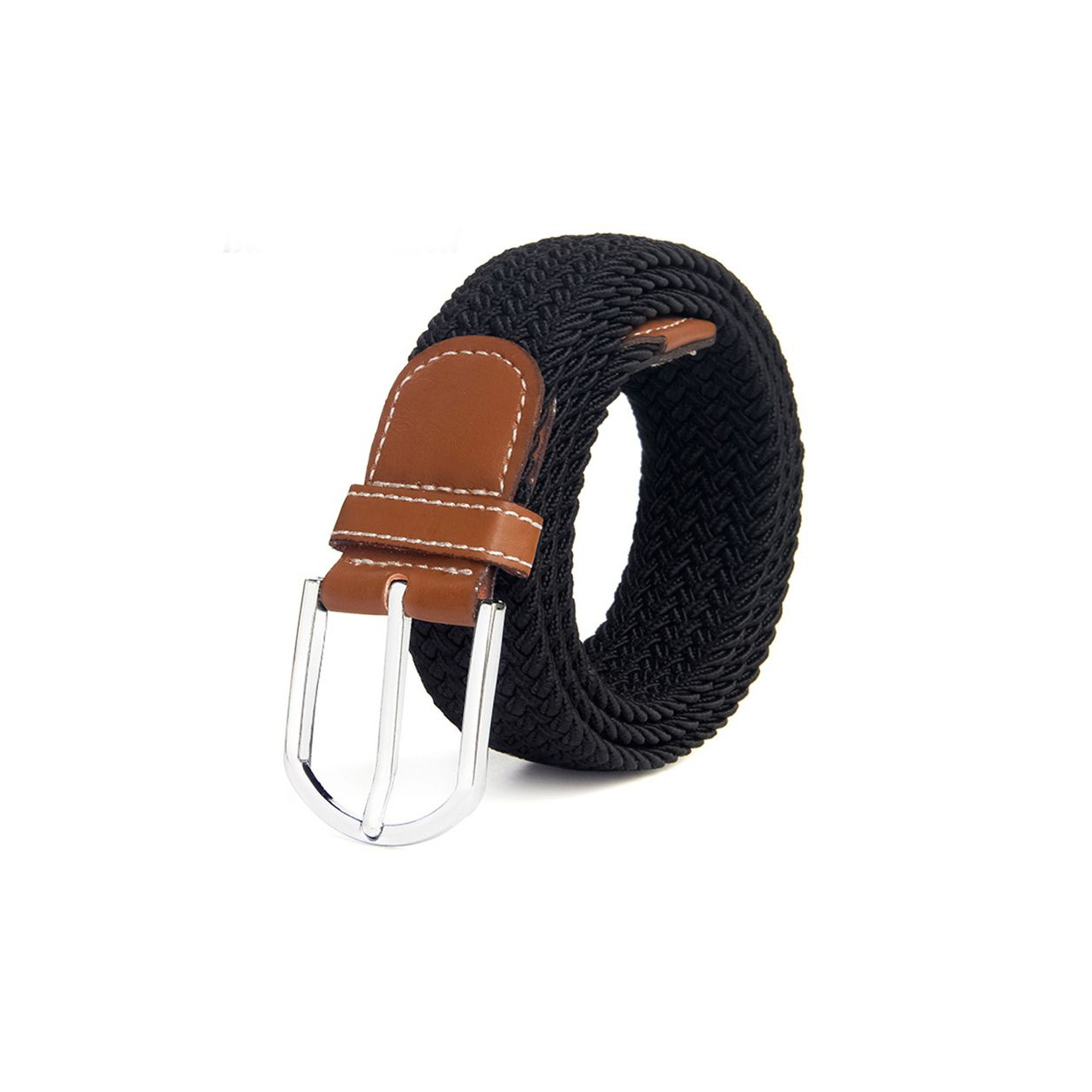 Braided Square - Black - Unisex - 105 cm
