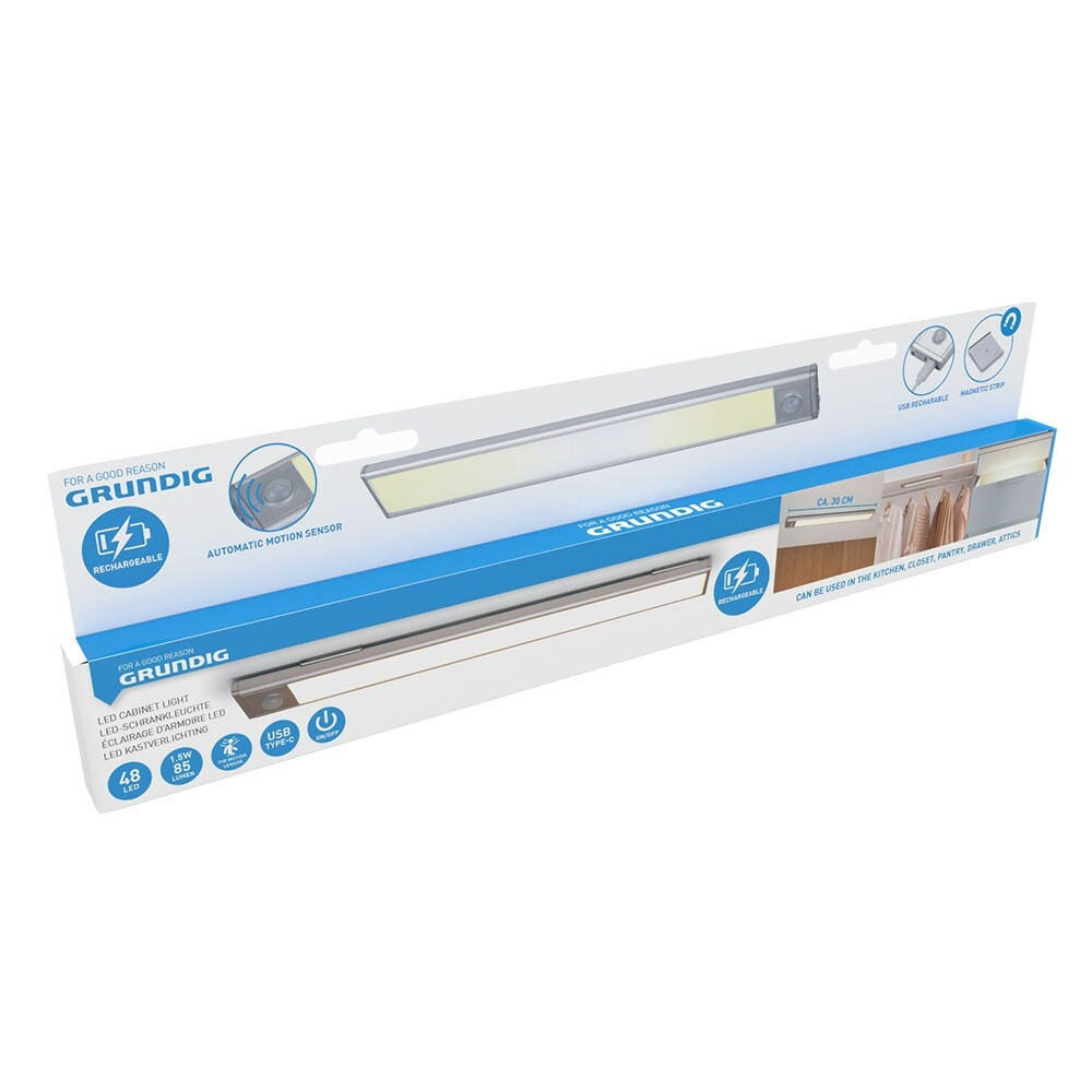 Wardrobe lighting with motion sensor