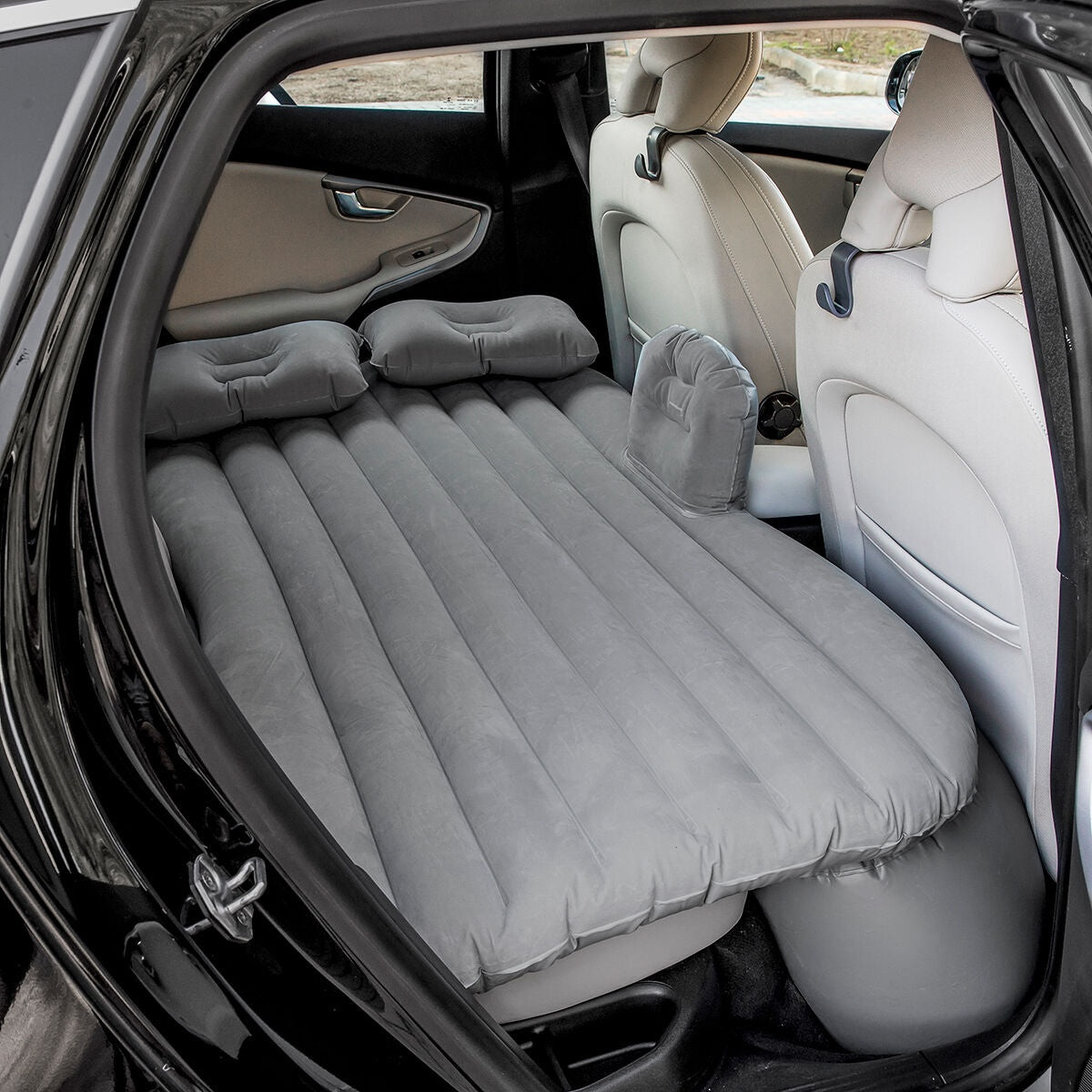 Inflatable mattress for car - gray