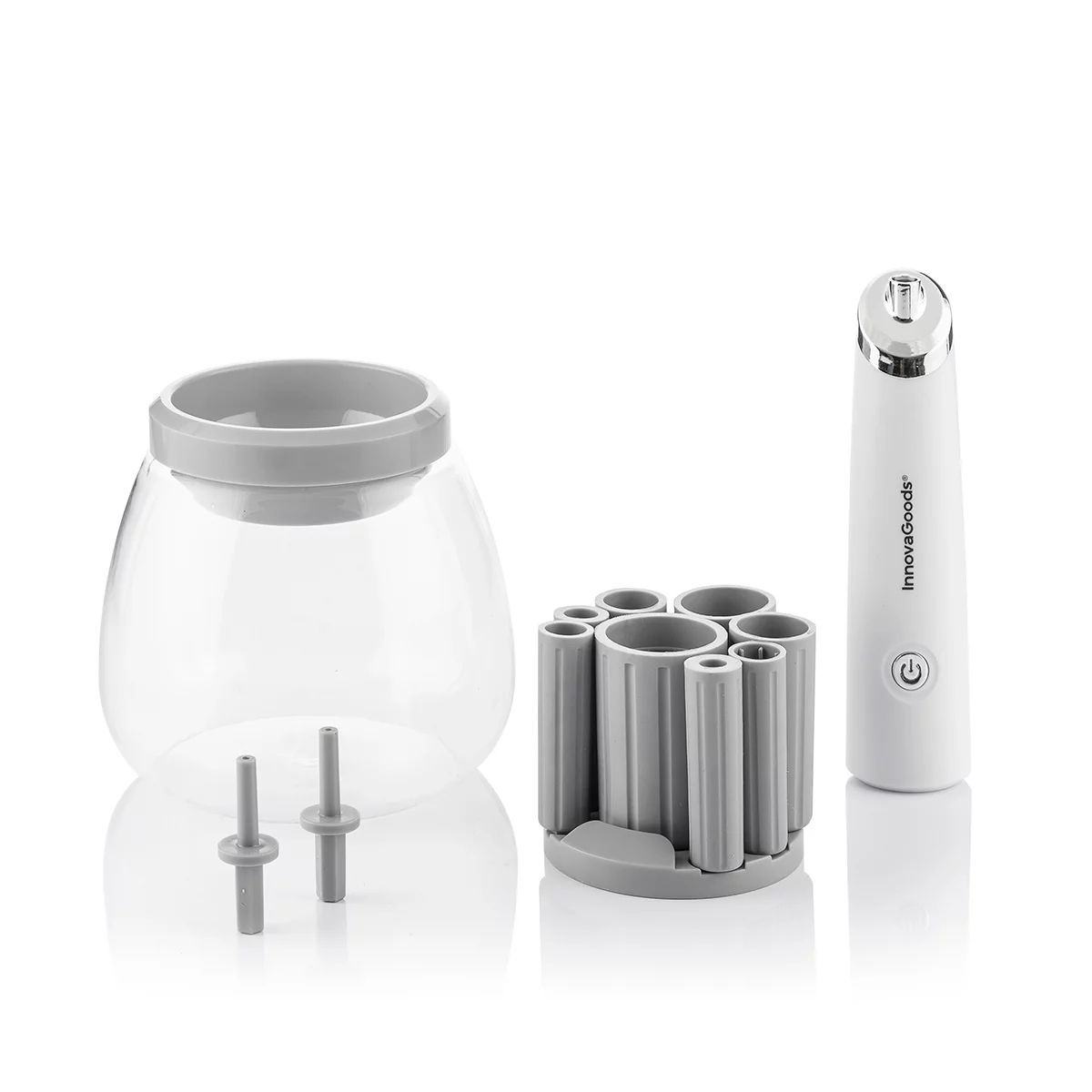 Cleaning machine for makeup brushes