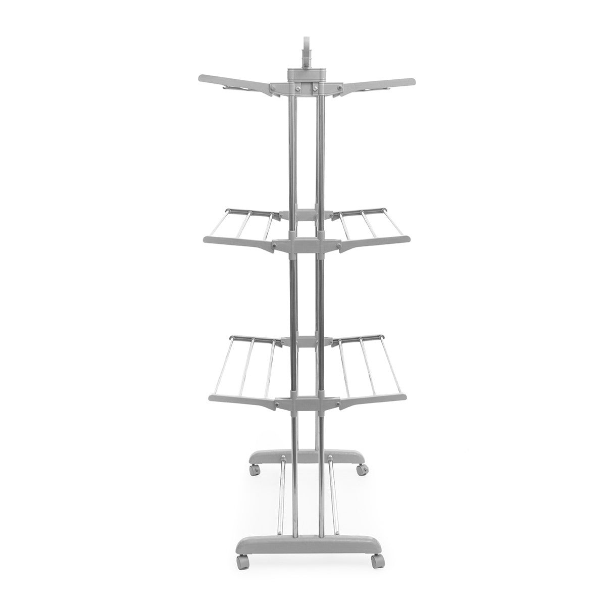 Foldable drying rack on wheels - large capacity