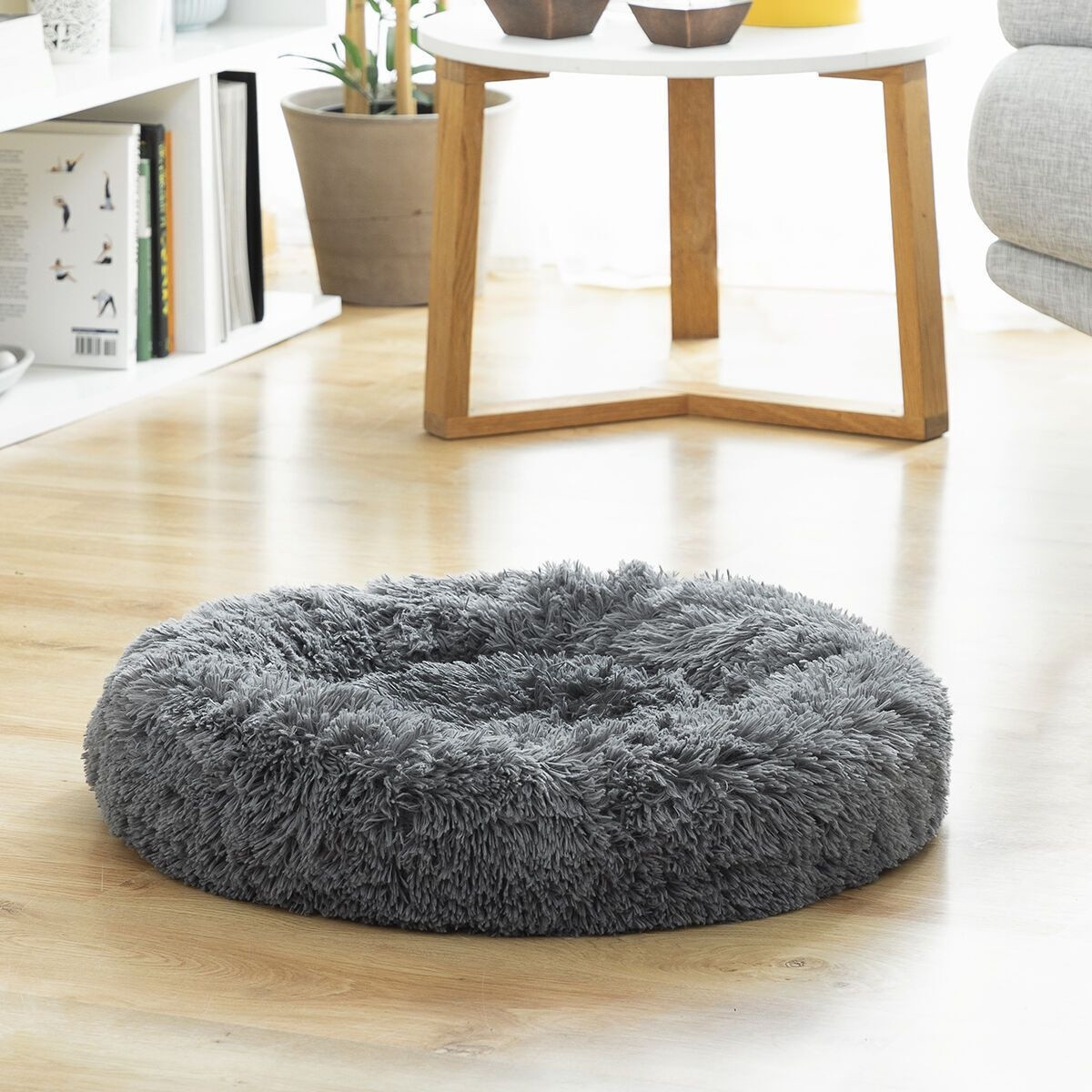 Weiches Tierbett - grau