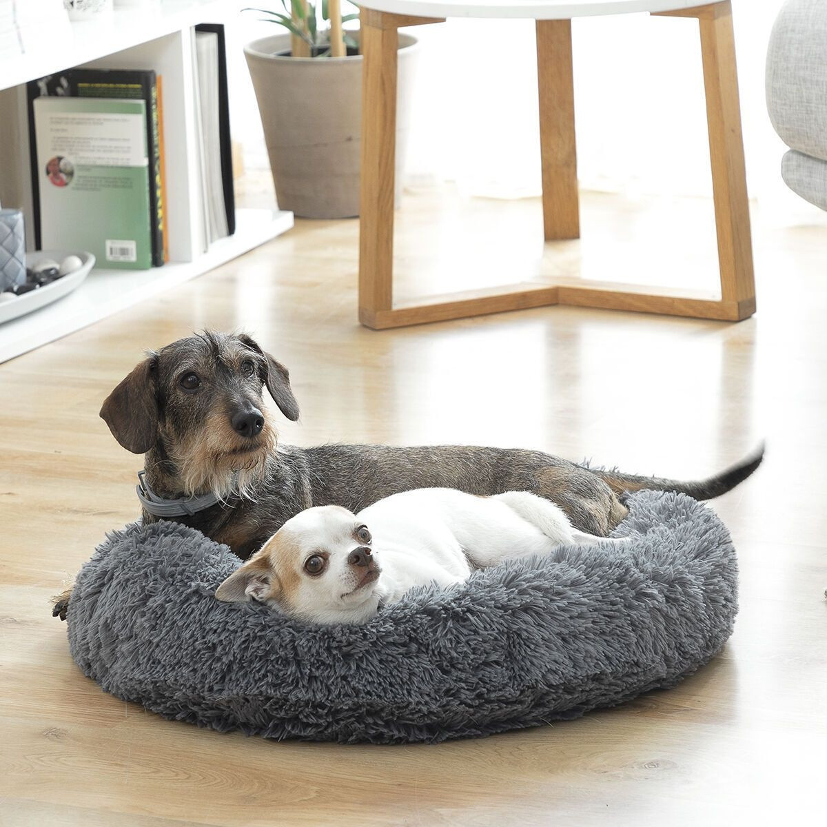 Soft animal bed - gray