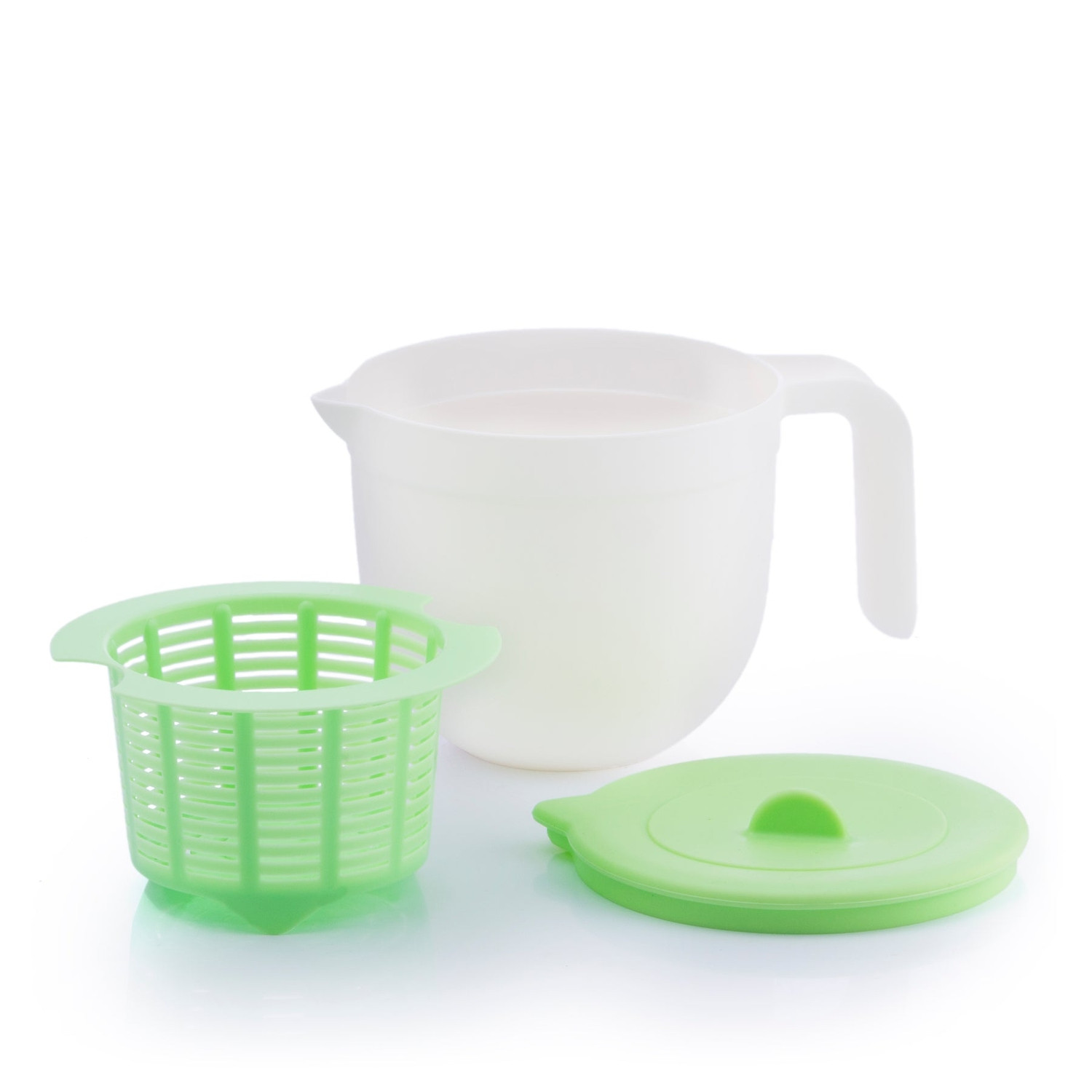 Forma per crema di formaggio - verde - silicone e plastica