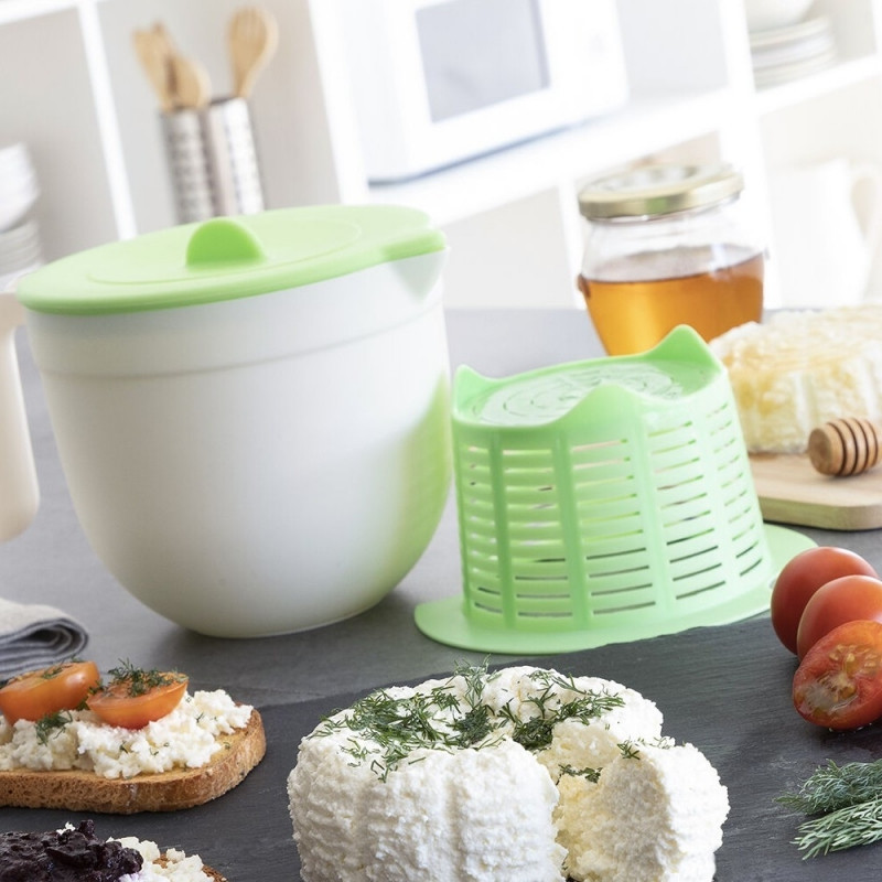 Forma per crema di formaggio - verde - silicone e plastica