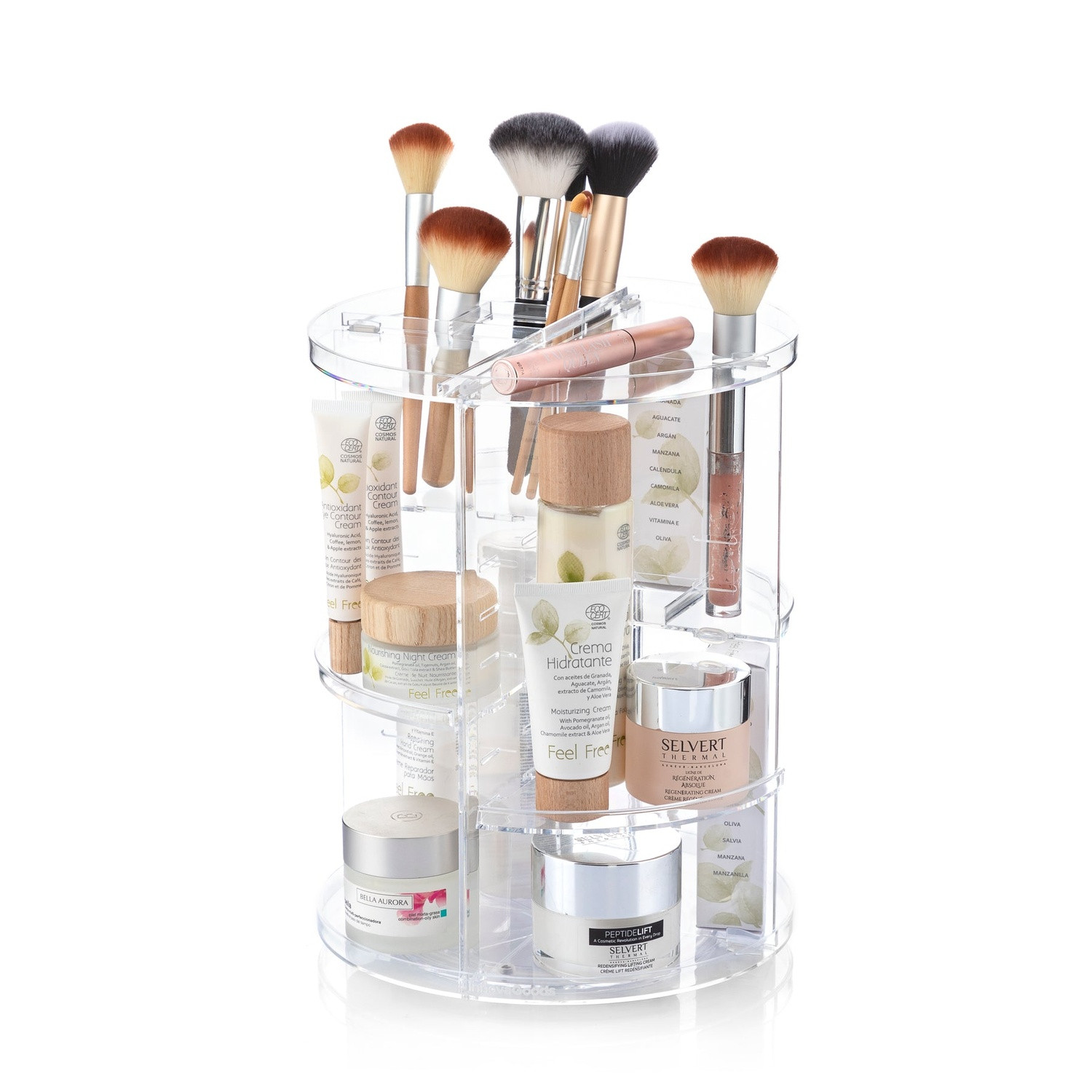Rotating storage shelf - transparent