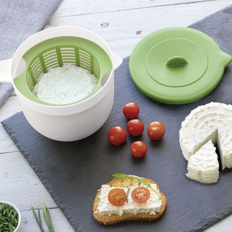 Forma per crema di formaggio - verde - silicone e plastica