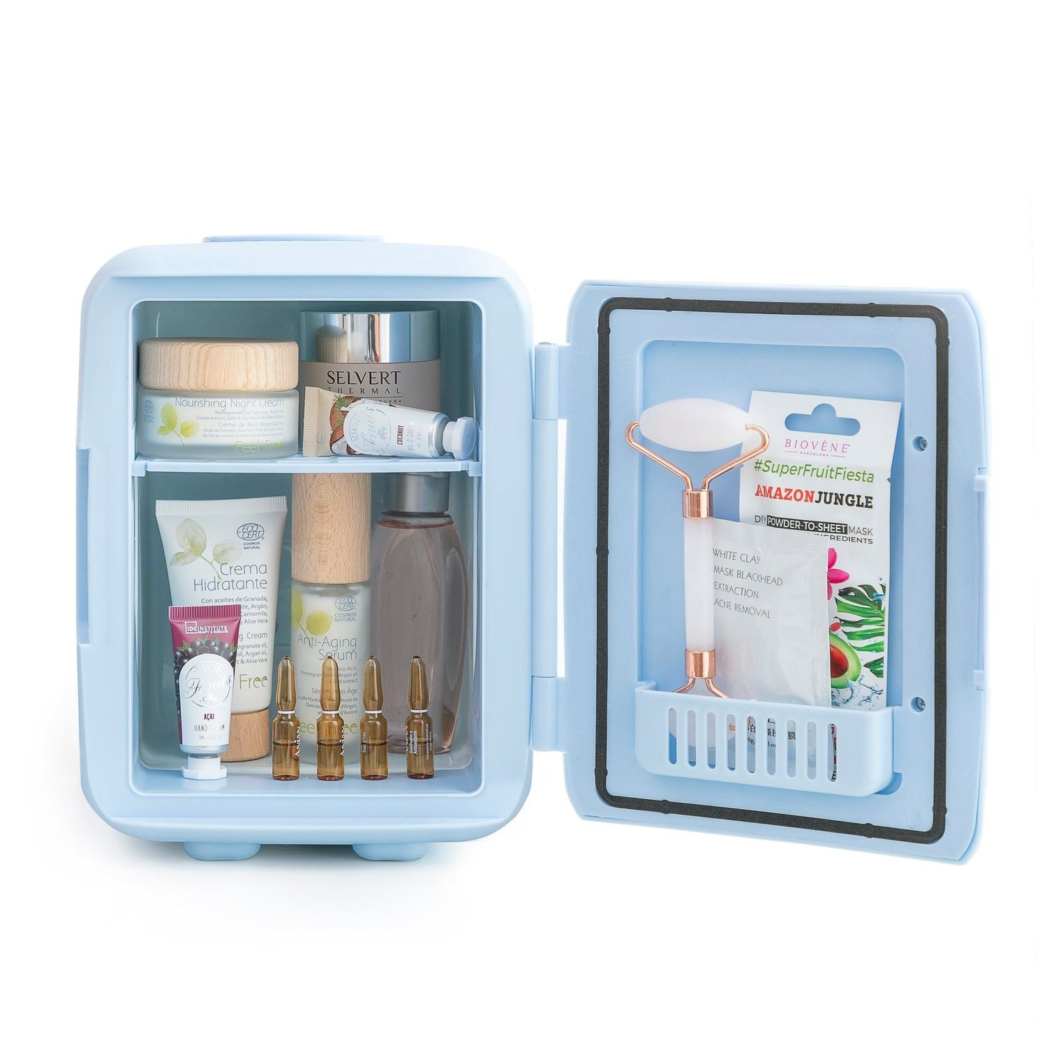 Mini -refrigerator for cosmetics with heating function
