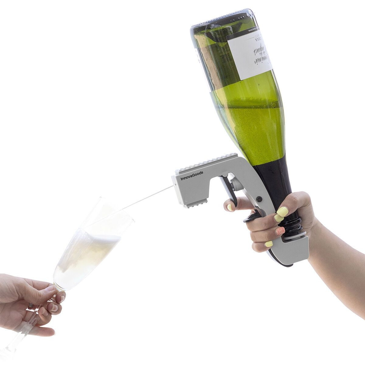 Champagne gun - gray - plastic