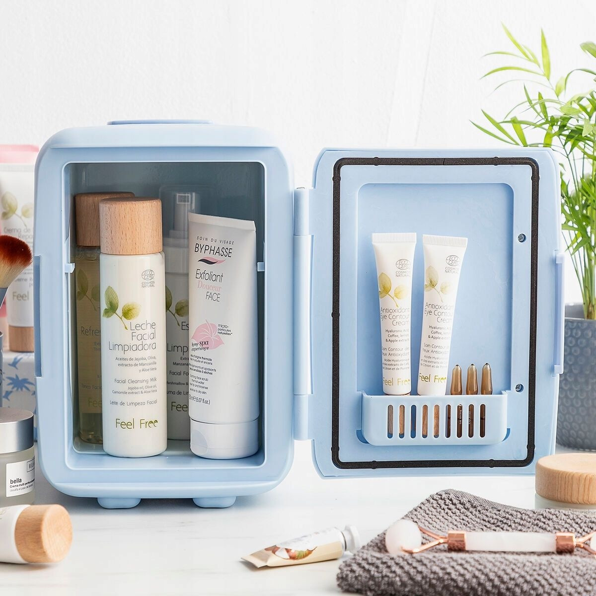 Mini -refrigerator for cosmetics with heating function