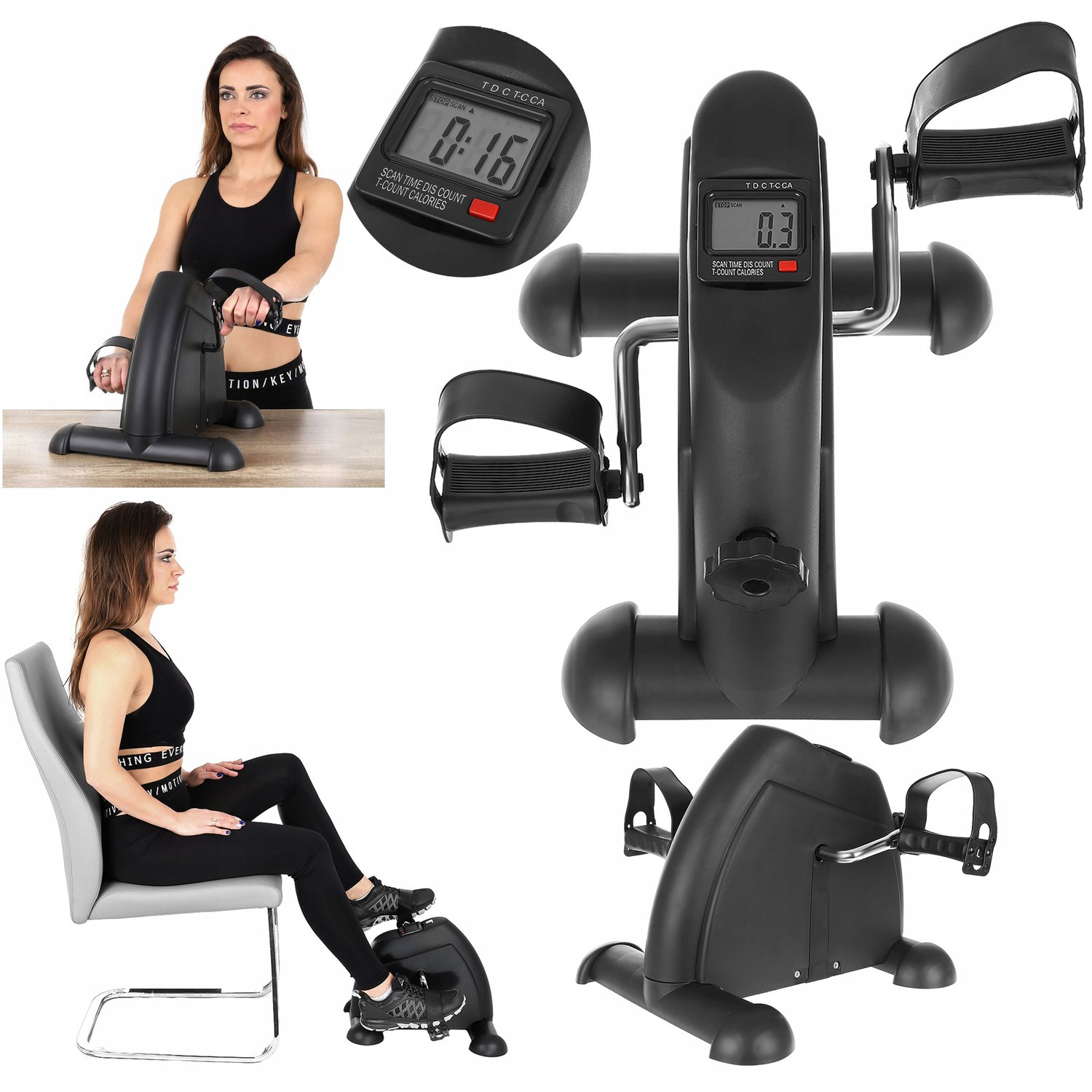 Exercise tools with tramps - black